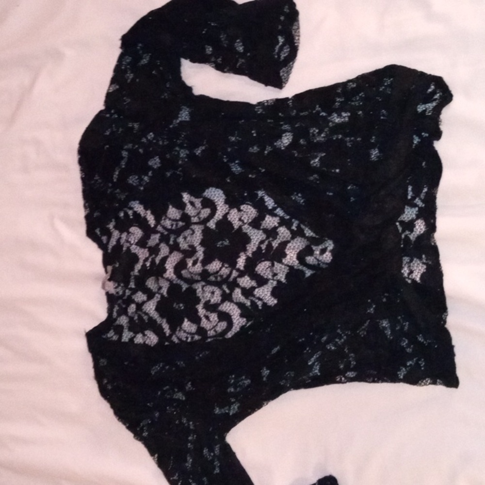 Charlotte Rouse See through Black Sweater